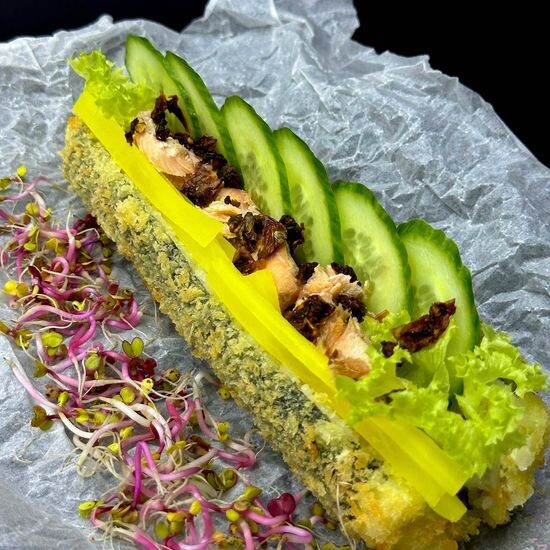 Sushi Dog Pieczony Łosoś