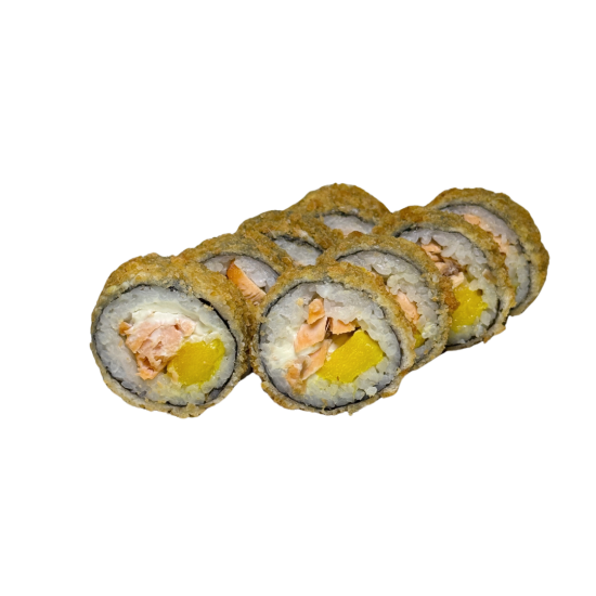 Tempura Roll z grillowanym łososiem i mango (8 szt.)