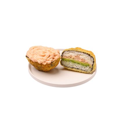 73A Sushi Burger with Delicate Grilled Salmon and Avocado