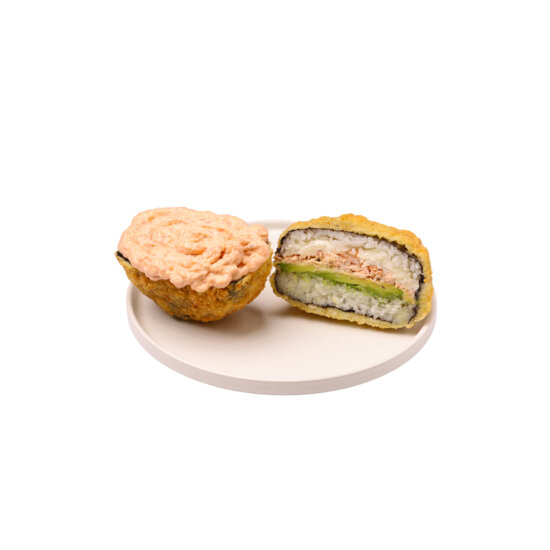Sushi Burger with Delicate Grilled Salmon and Avocado