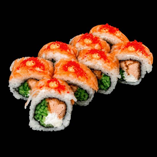 Uromaki Ebi Łosoś w Tempurze Deluxe