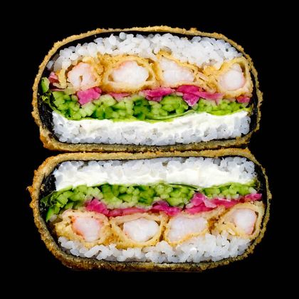 Sushi Burger z Krewetką w Tempurze
