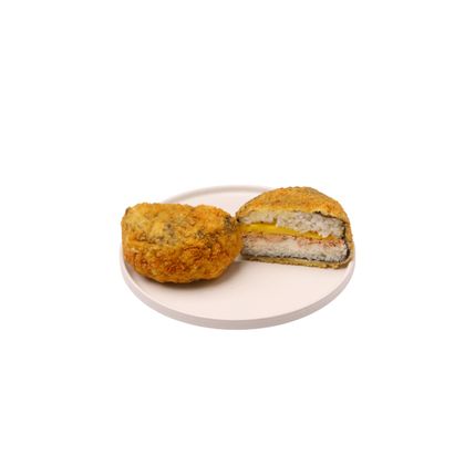 Sushi-burger z delikatnym grillowanym łososiem i mango