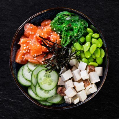 Salmon Tofu Bowl